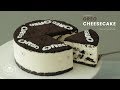 노오븐!😋 오레오 치즈케이크 만들기 : No-Bake Oreo Cheesecake Recipe : オレオレアチーズケーキ | Cooking tree