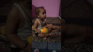 Arya Tiwari Eating Mango