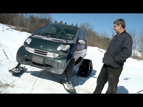 Most Canadian car: Company shows off ski-rigged Smart car