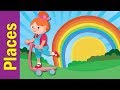 Where are you going  places song  kids learning song  esl for kids  fun kids english