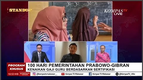 100 Hari Pemerintahan Prabowo - Gibran,  Janji Kenaikan Gaji Guru Berdasarkam Sertifikasi