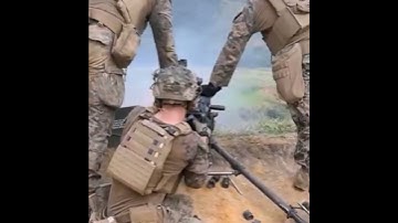 US Marines. Uses the powerful M240B machine gun #shorts