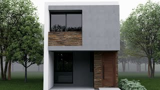 House Design 5x18 Meters