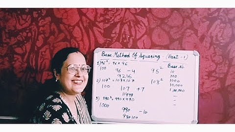 BASE METHOD OF SQUARING (PART-1) #VEDIC MATHS#VIRAL VIDEO#NIDHI MAM@MATHSMAGICSHOW 
