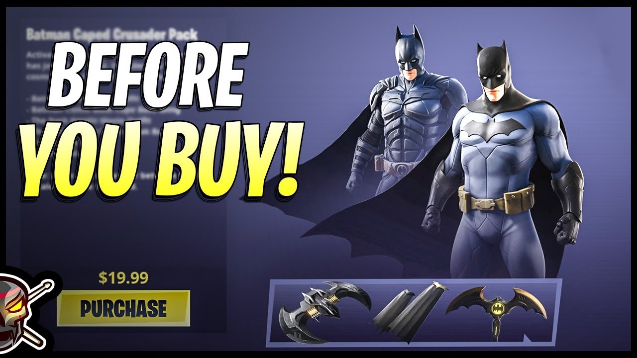 The Batman Caped Crusader Pack In Fortnite Before You Buy Youtube