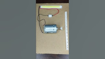 DIY Light and Motor Mechanism Project #dcmotor #experiment #diy #ytshorts