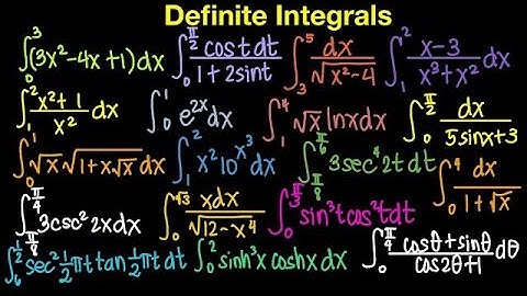 Definite Integrals Part 2 (Live Stream)