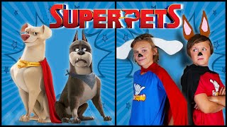 DC Superpets Krypto (Jack) & Ace (Kade) Team Up!