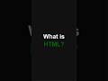 Tutorial 001 | 🤔✨ HTML Basics: What is HTML?  #htmltutorial #html  #coder #viral #tranding #shorts