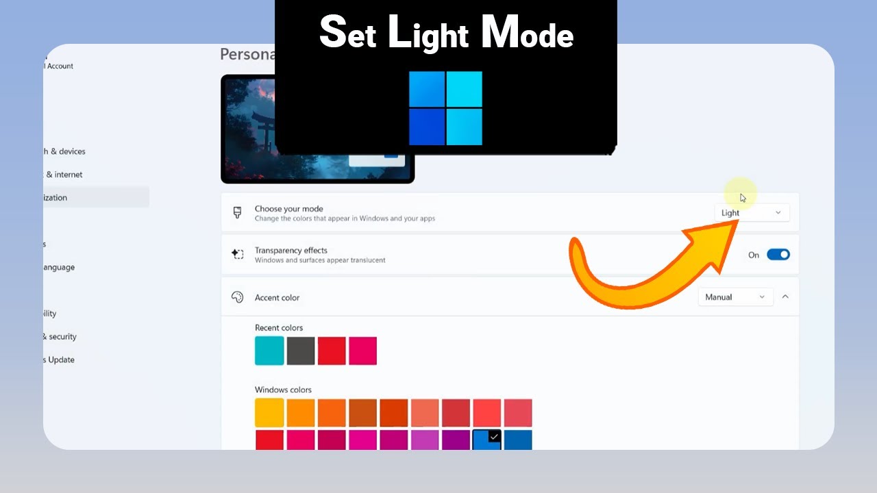How to Set Light Mode on Windows [NEW]