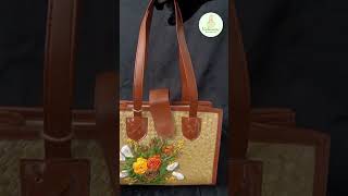 🌼 Golden Bloom Straw Tote Bag 🌼