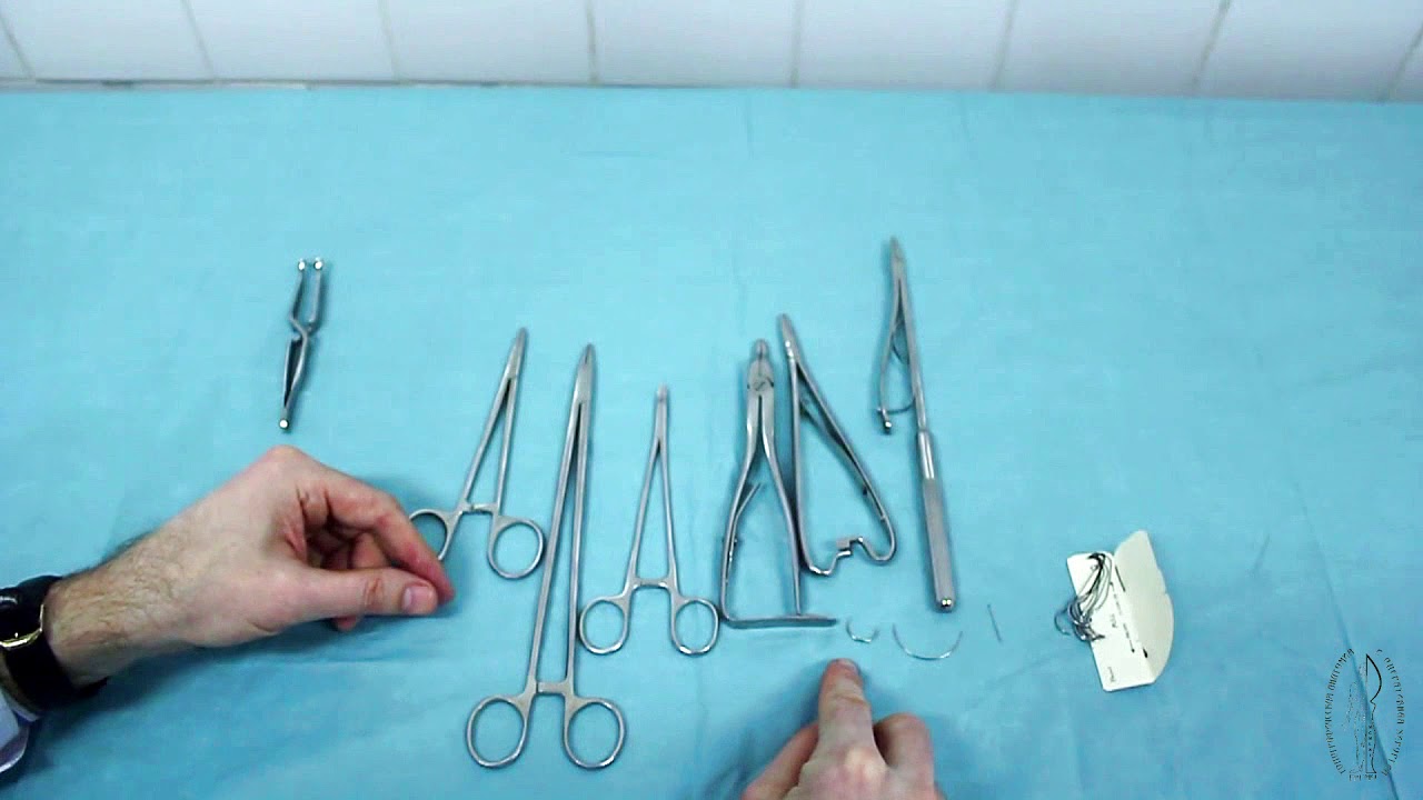 Hemostatic instruments. Titanium Hemostatic clips, Peters Surgical. Original connecting Tissue. Влагалищные своды