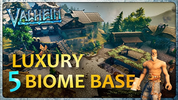 Luxury 5 Biome Base | Valheim Build | Multiplayer Base