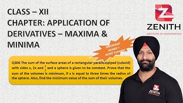 The sum of the surface areas of a rectangular parallelopiped (cuboid) with sides x, 2x and 𝒙/𝟑......