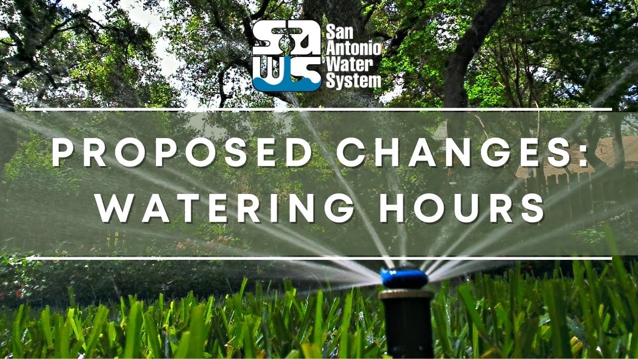 Watering Rules Proposed Changes WATERING HOURS YouTube
