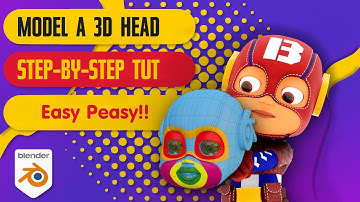 Blender Complete Character Tutorial - Part 2 - Modeling the face and head