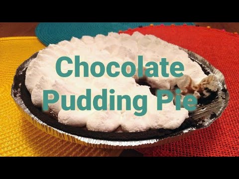 How to make Chocolate Pudding Pie - Easy 5 minute recipe!