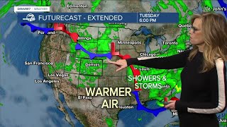 More rain on the way as temps heat up