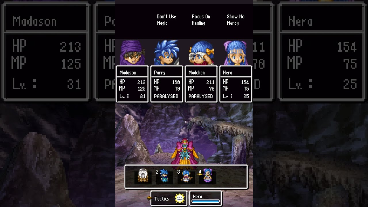 DRAGON QUEST V [Fight] #26 With Nera and Kids, BISHOP LADJA on Mt Zugzwang.