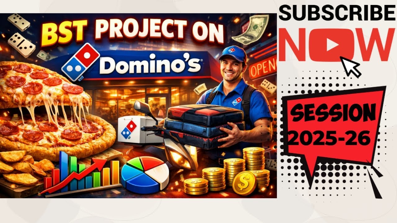 Principles of management project on Dominos😱📒📌 Session-2025-26 
