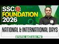SSC GK GS Classes 2026 | National and International Days | Important Days | by Aditya Sir