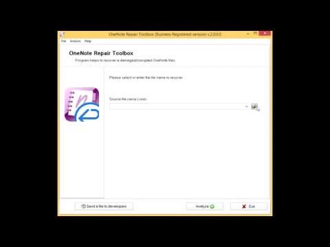 OneNote Repair Toolbox Manual