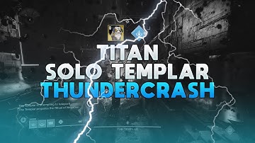 Solo Templar w/ Thundercrash - Vault of Glass - Season of the Lost [Destiny 2]