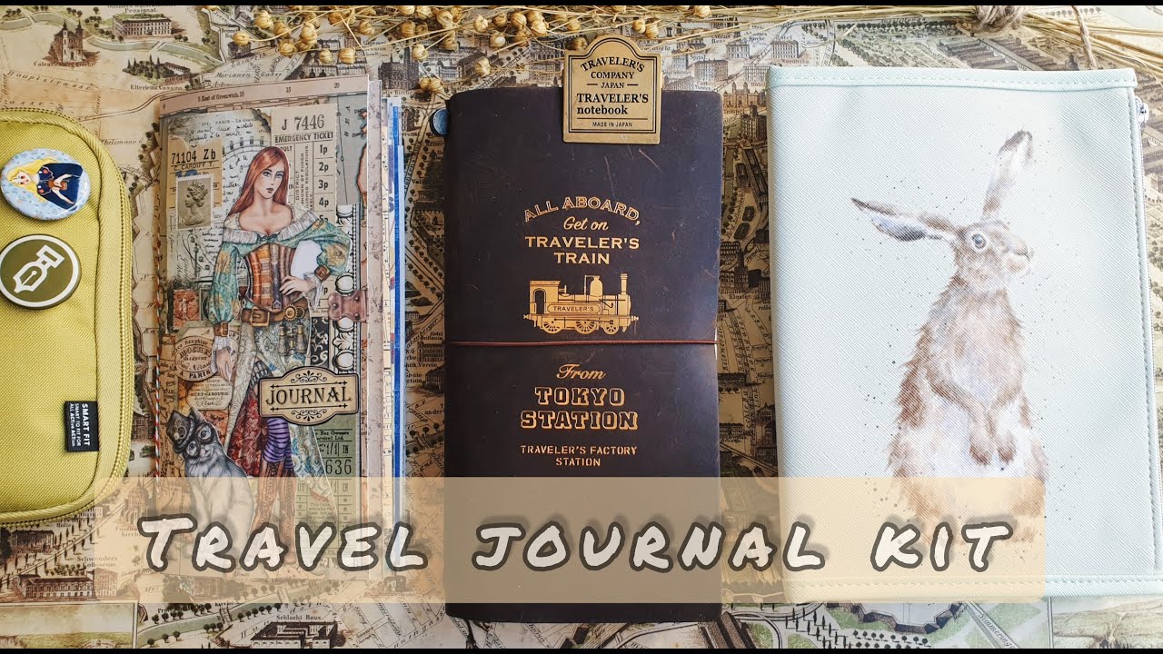 My travel journal kit) Travel journal supplies I bring while travelling YouTube