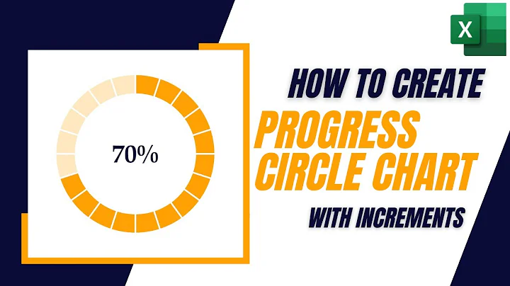 How to Create a Progress Circle Chart with Increments in Excel