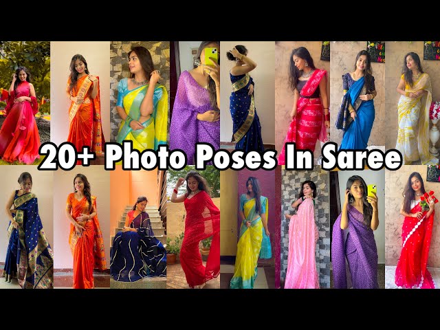 male-female model poses for photography,stylish photo pose for boy & Girl |  Saree photoshoot, Indian beauty saree, Saree poses