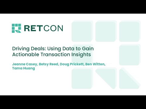 Driving Deals: Using Data to Gain Actionable Transaction Insights