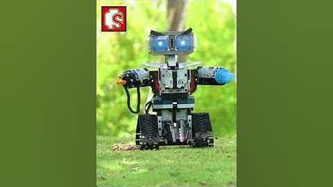Robot building blocks rc technical sembo creator city remote control smart robot car gun#SHORTS