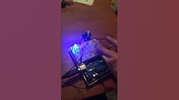Arduino, servo motor and leds