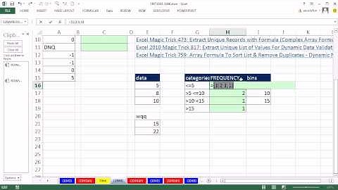 Excel Magic Trick 1044 Formula To Extract & Sort Unique List Of Numbers Contains Empty Cells & Text