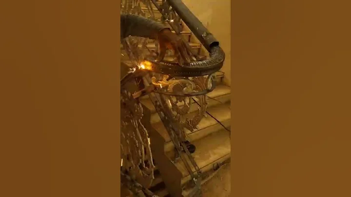 Install Steel Curve Hand Railing