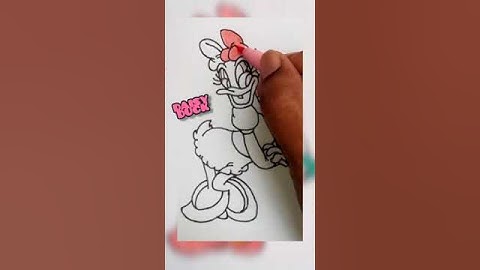 Daisy Duck drawing | #colors 🎨|#shorts |#youtubeshorts |#short