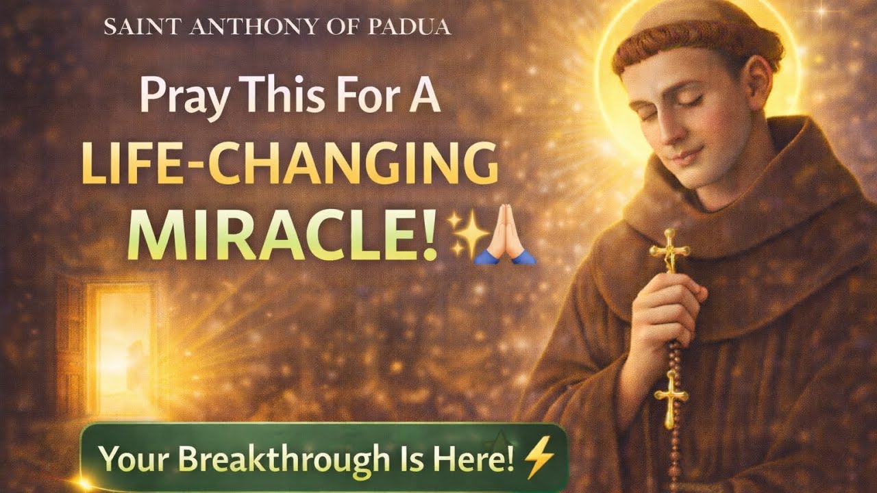 🙏 POWERFUL PRAYER FOR A LIFE-CHANGING MIRACLE | SAINT ANTHONY OF PADUA 