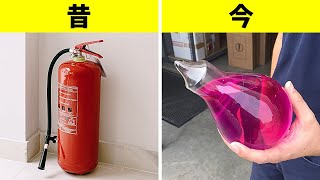 投てき式の消火器＋現代社会で使われている様々なアイテムのその昔の姿