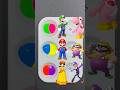 Super Mario Color Mix 🎨 #mario #peach #satisfying #nintendo #luigi #gaming #asmr #shortvideo #usa