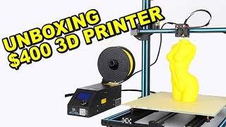 $400 3D PRINTER UNBOXING AND FIRST USE! (CR-10S)