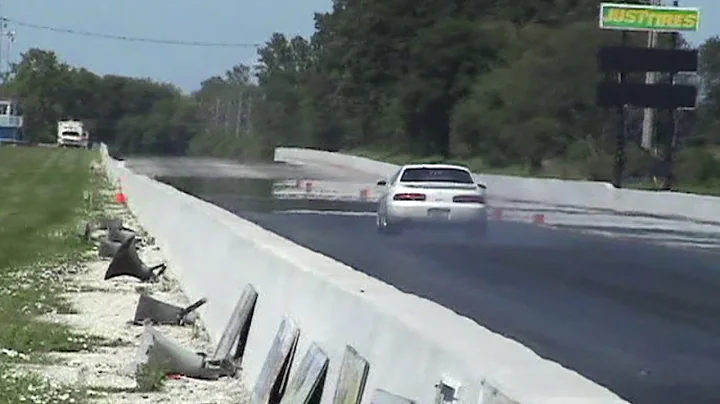 1000hp Lexus SC300 2JZGTE with a big single turbo at the drag strip