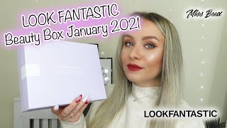 LOOKFANTASTIC BEAUTY BOX JANUARY 2021 UNBOXING \& DISCOUNT CODE - MISS BOUX