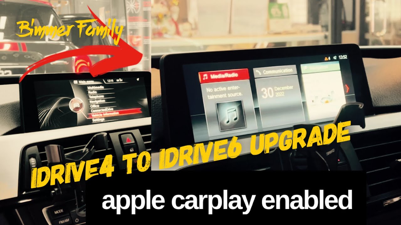 BMW Idrive 6 Apple CarPlay upgrade - YouTube