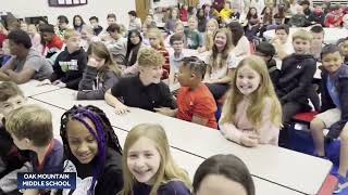 Jason Simpson visits Oak Mountain Intermediate School's Fifth Grade!