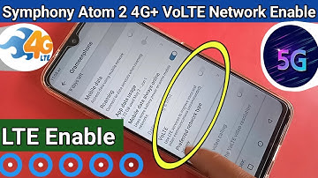 Symphony Atom 2 4G + VoLTE network Enable