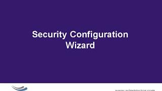Win2008   Security Configuration Wizard