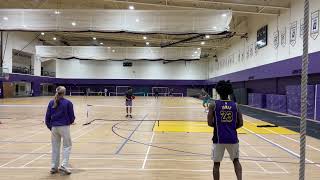 Intramural pickleball game 1 highlights December 3rd Loras college