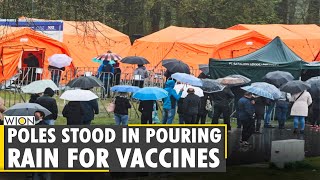 Thousand across Poland stood in the pouring rain for J&J COVID-19 jab | Coronavirus Pandemic | World