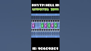 RHYTHM HELL IN GEOMETRY DASH #shorts #geometrydash #sync #rhythmhell