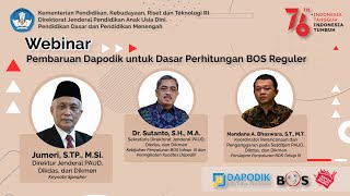 Webinar -- Pembaruan Dapodik untuk Perhitungan Dasar BOS Reguler